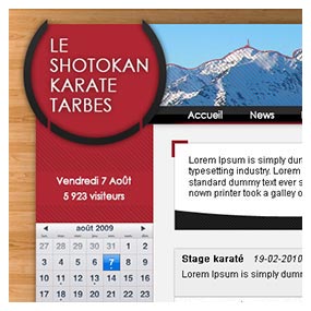 Site affiche Shotokan Karaté Tarbes